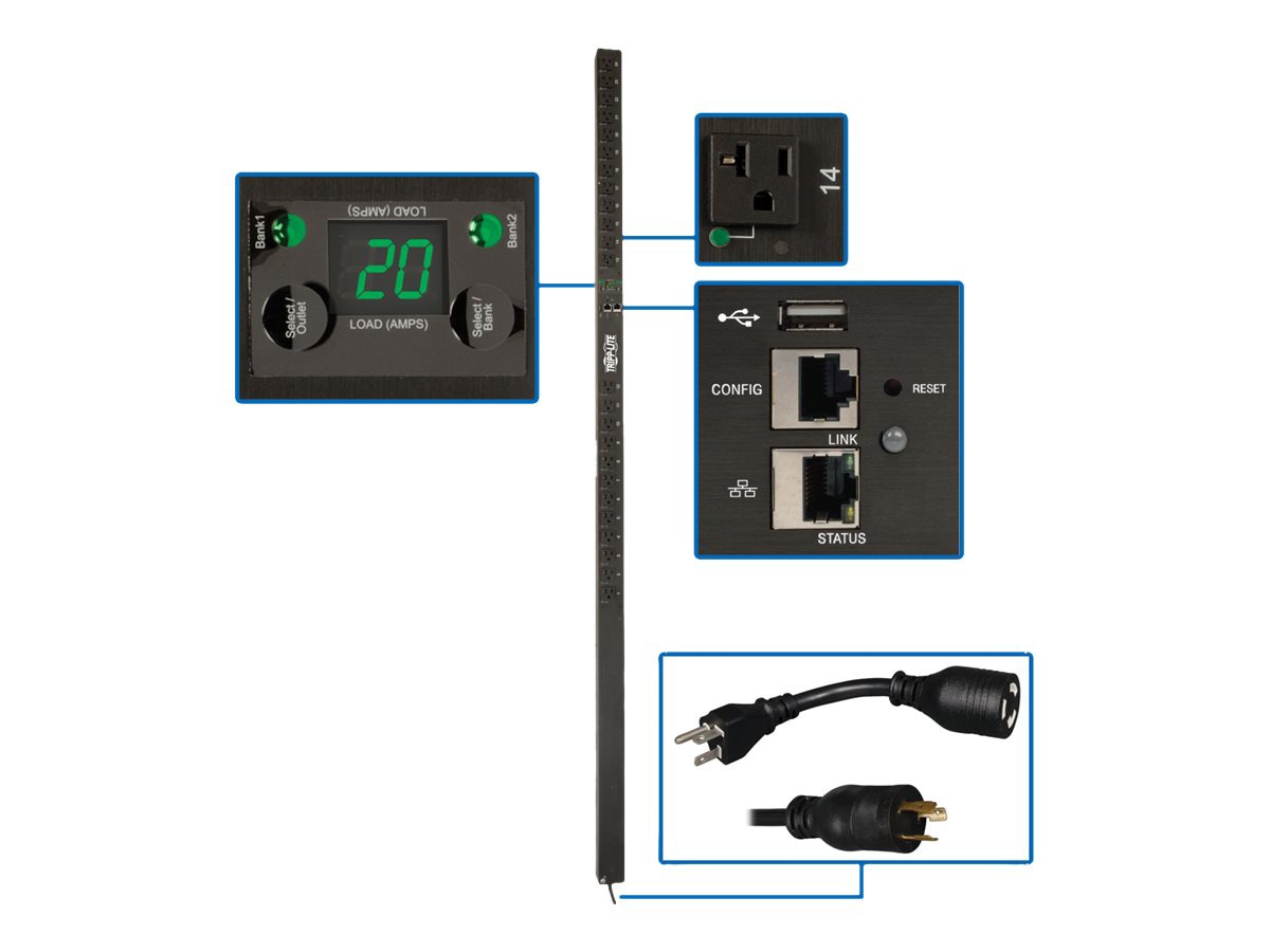 trippen／cubic Eaton 1.9kW Single-Phase Switched PDU, LX Interface, 120V