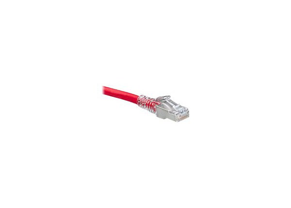 Leviton Atlas-X1 SlimLine - patch cable - 3 ft - red