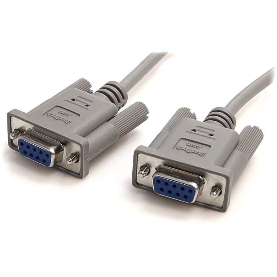 StarTech.com 10' RS232 Serial Null Modem Cable - 10ft Null Modem Cable