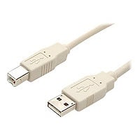 StarTech.com 3 ft Beige A to B USB 2.0 Cable - Fully Rated