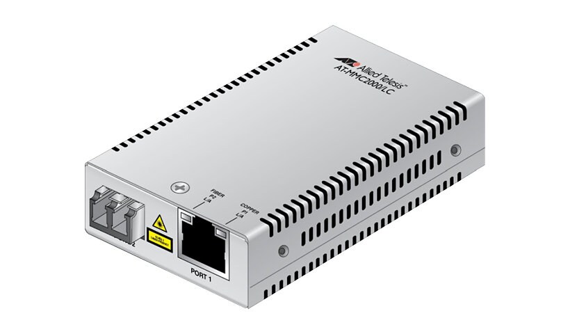 Allied Telesis AT MMC2000/LC - fiber media converter - GigE