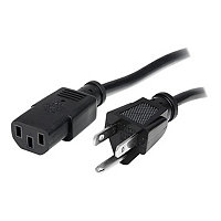 StarTech.com 6ft (2m) Computer Power Cord, NEMA 5-15P to C13 Cable, 18AWG