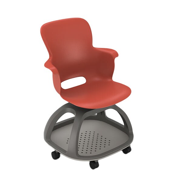Haskell Ethos ES1C0 Chair with Casters - Red - HW