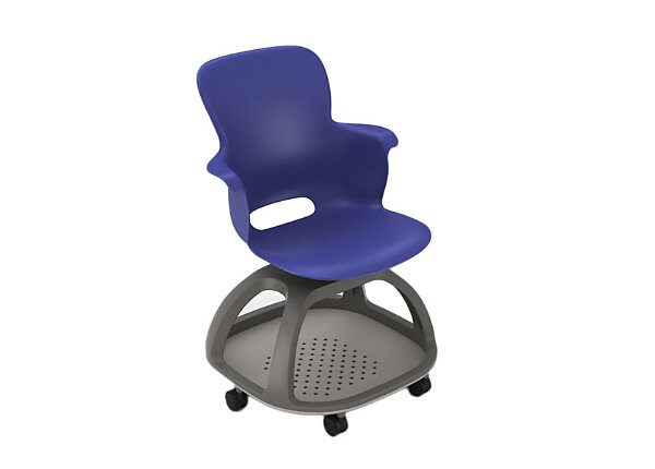 Haskell Ethos ES1C0 Chair with Casters - Navy - HW