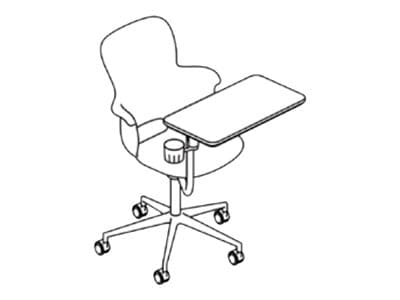 Haskell Ethos Series ES2C2 - chair - fiberglass, molded polypropylene - gra