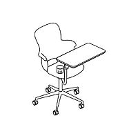 Haskell Ethos Series ES2C2 - chair - fiberglass, molded polypropylene - gra
