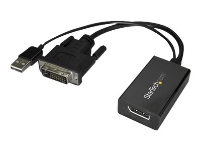 Startech Adaptador DisplayPort a VGA DVI HDMI Negro
