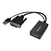 StarTech.com DVI to DisplayPort Adapter - USB Power - DVI-D to DP Converter