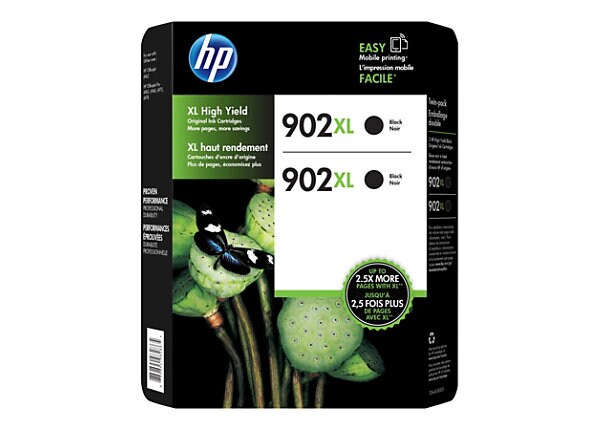 HP 902XL - 2-pack - High Yield - black - original - ink cartridge