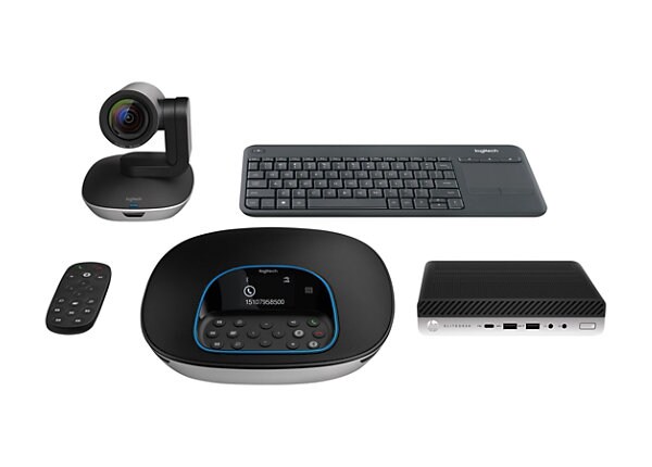 HP Conference Room Kit - video conferencing kit - Includes: HP Collaboration PC G3, Logitech K400 Professional Wireless