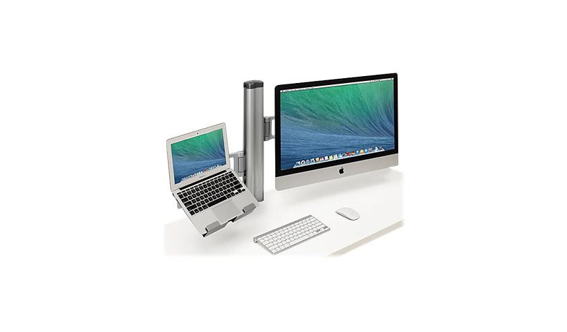 Bretford MobilePro Desk Mount Combo TY174BG1 - mounting kit - for LCD display / notebook / tablet - aluminum
