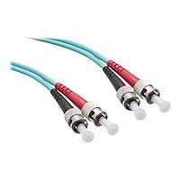 Axiom ST-ST Multimode Duplex OM3 50/125 Fiber Optic Cable - 1m - Aqua - câble réseau - 1 m - turquoise