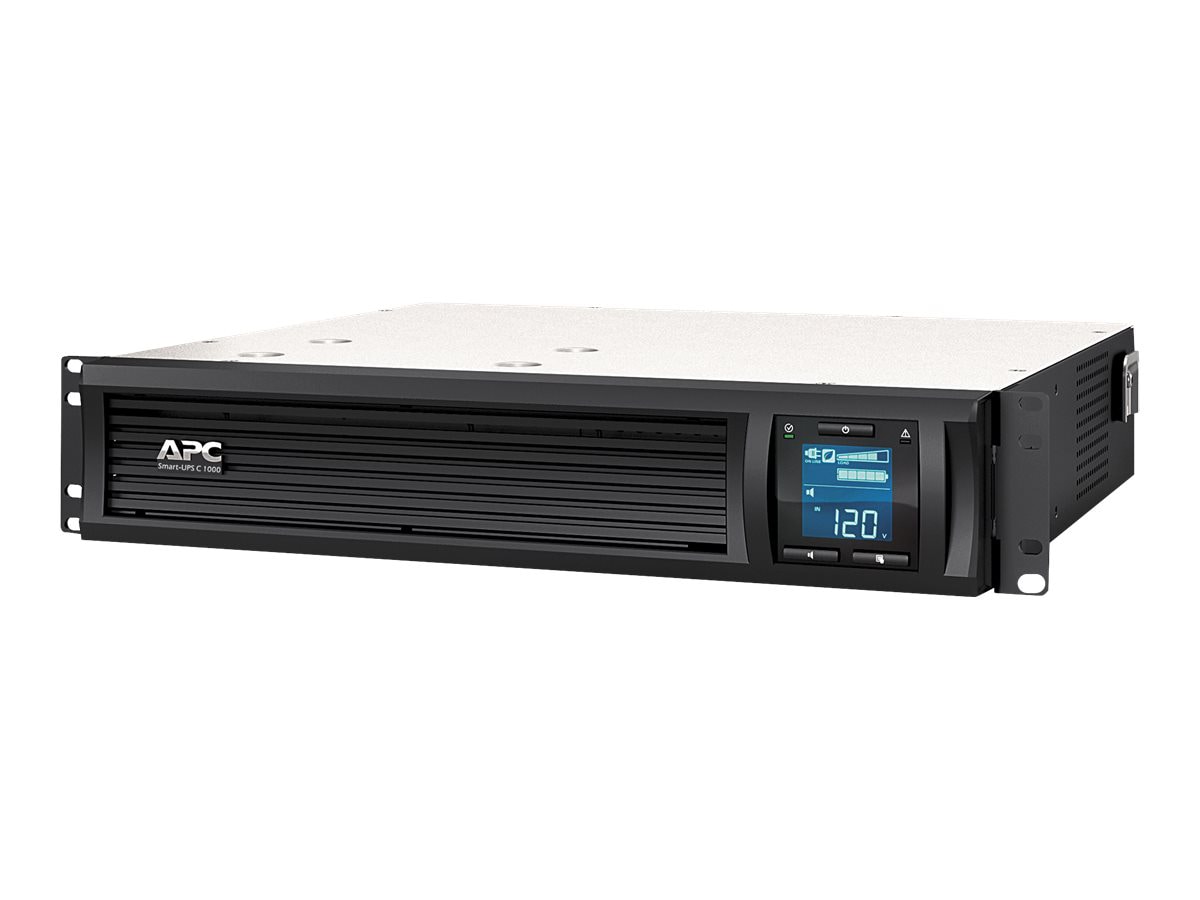 APC by Schneider Electric Smart-UPS C 1000VA LCD RM 2U 120V with  SmartConnect