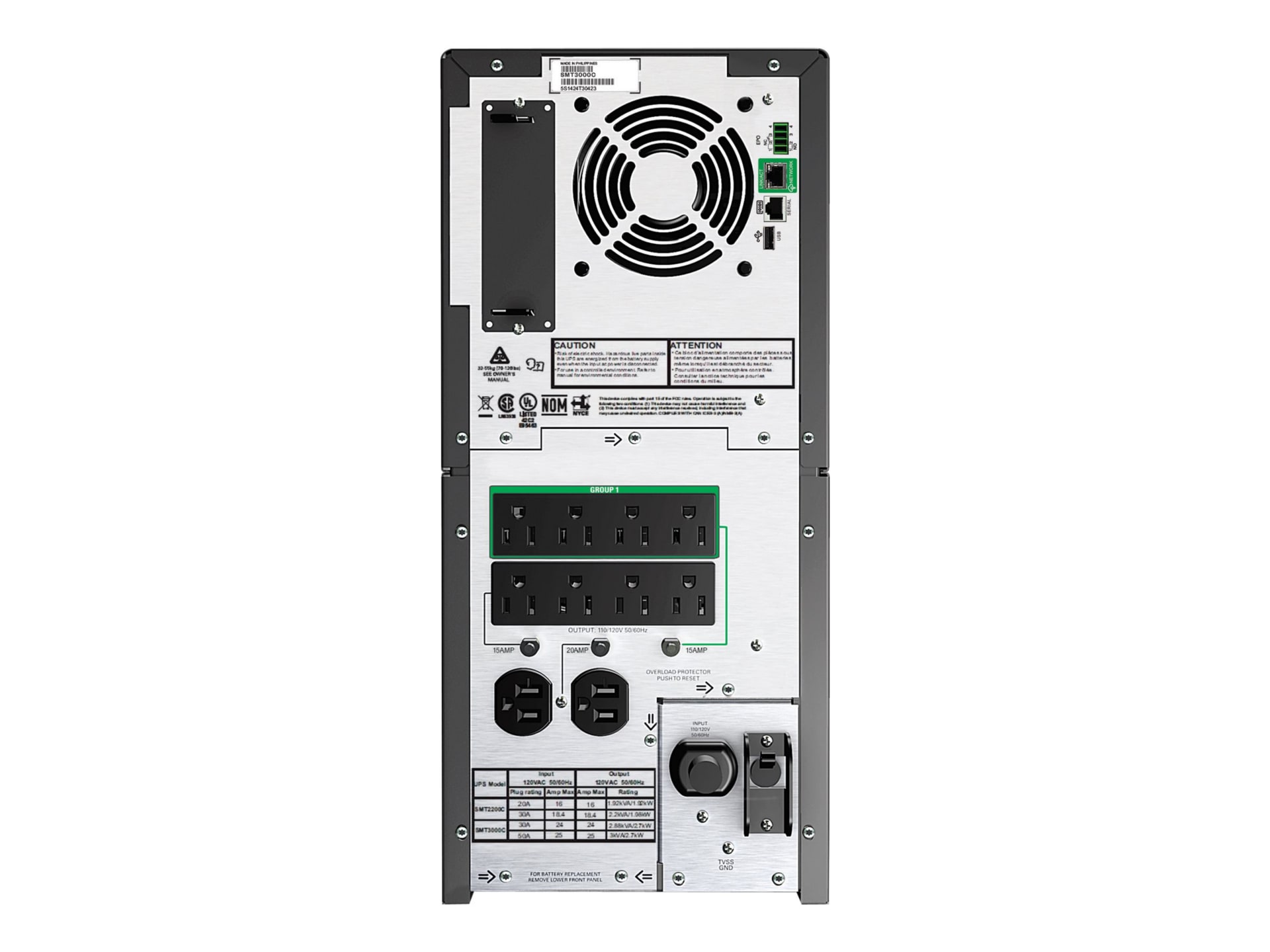 Thumbnail 2 of 4 for APC by Schneider Electric Smart-UPS 3000VA LCD 120V with SmartConnect