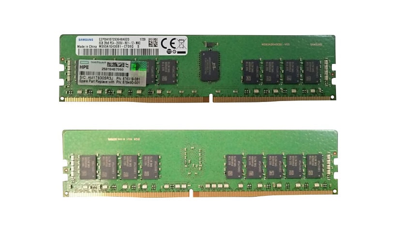 HPE SmartMemory - DDR4 - module - 8 GB - DIMM 288-pin - 2666 MHz / PC4-2130