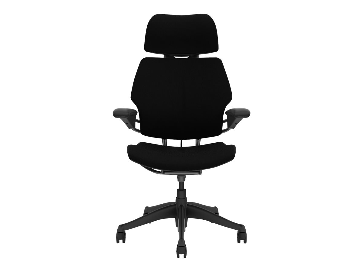 Humanscale Freedom Headrest - chair - polyurethane foam, Duron plastic, Corde 4 - black, graphite