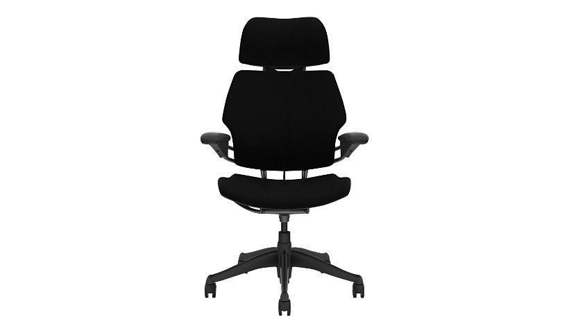 Humanscale Freedom Headrest - chair - polyurethane foam, Duron plastic, Corde 4 - black, graphite