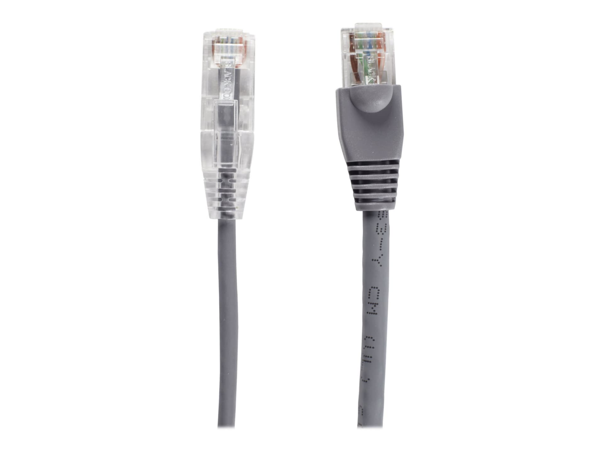 Black Box Slim-Net patch cable - 7 ft - gray