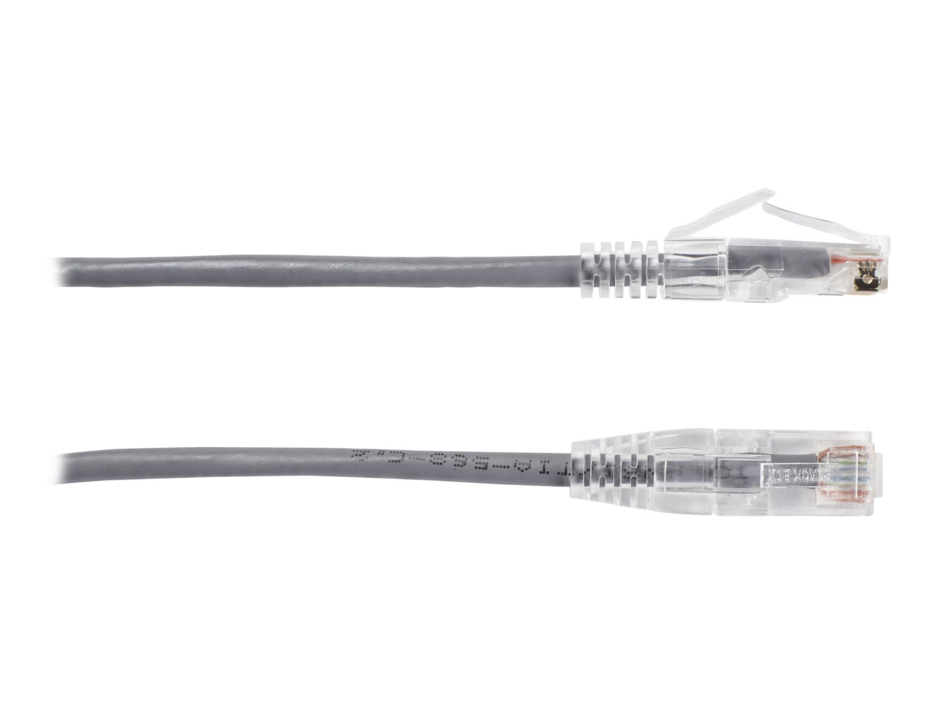 Black Box Slim-Net patch cable - 10 ft - gray