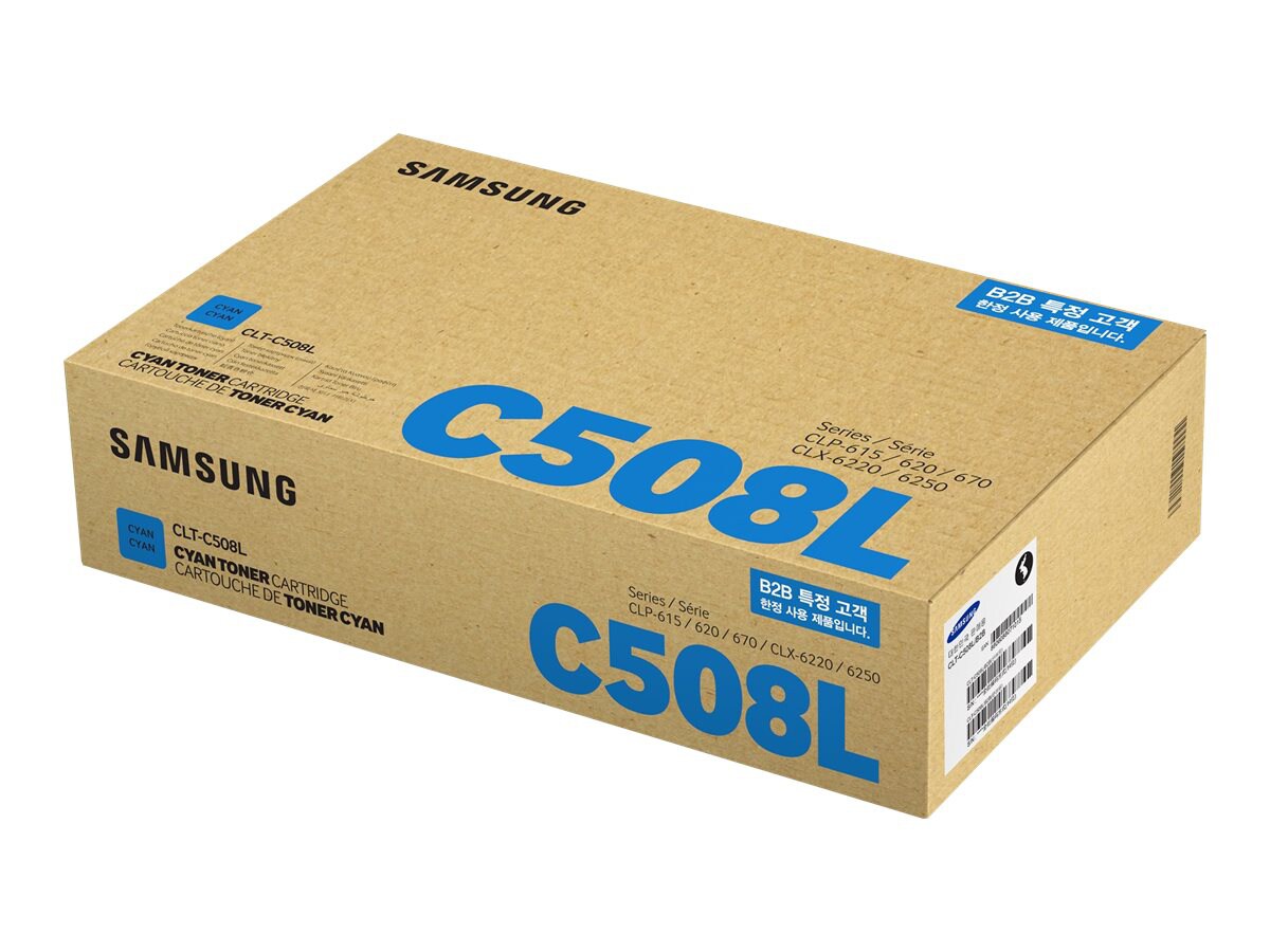 Samsung CLT-C508L - High Yield - cyan - original - toner cartridge (SU058A)