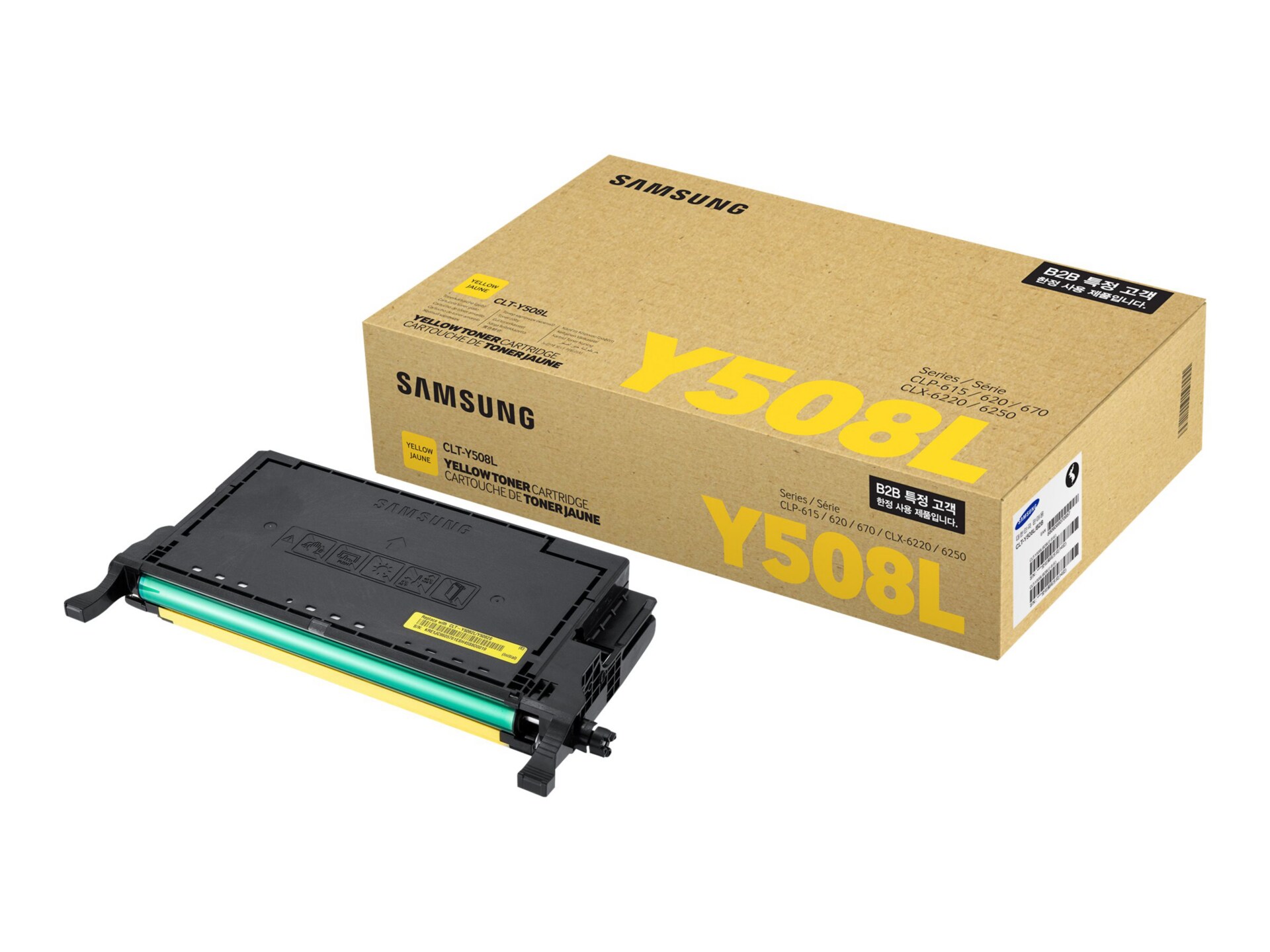 Samsung CLT-Y508L - High Yield - yellow - original - toner cartridge (SU535A)