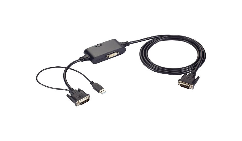 Black Box Single Link DVI Splitter Cable - video splitter - 2 ports