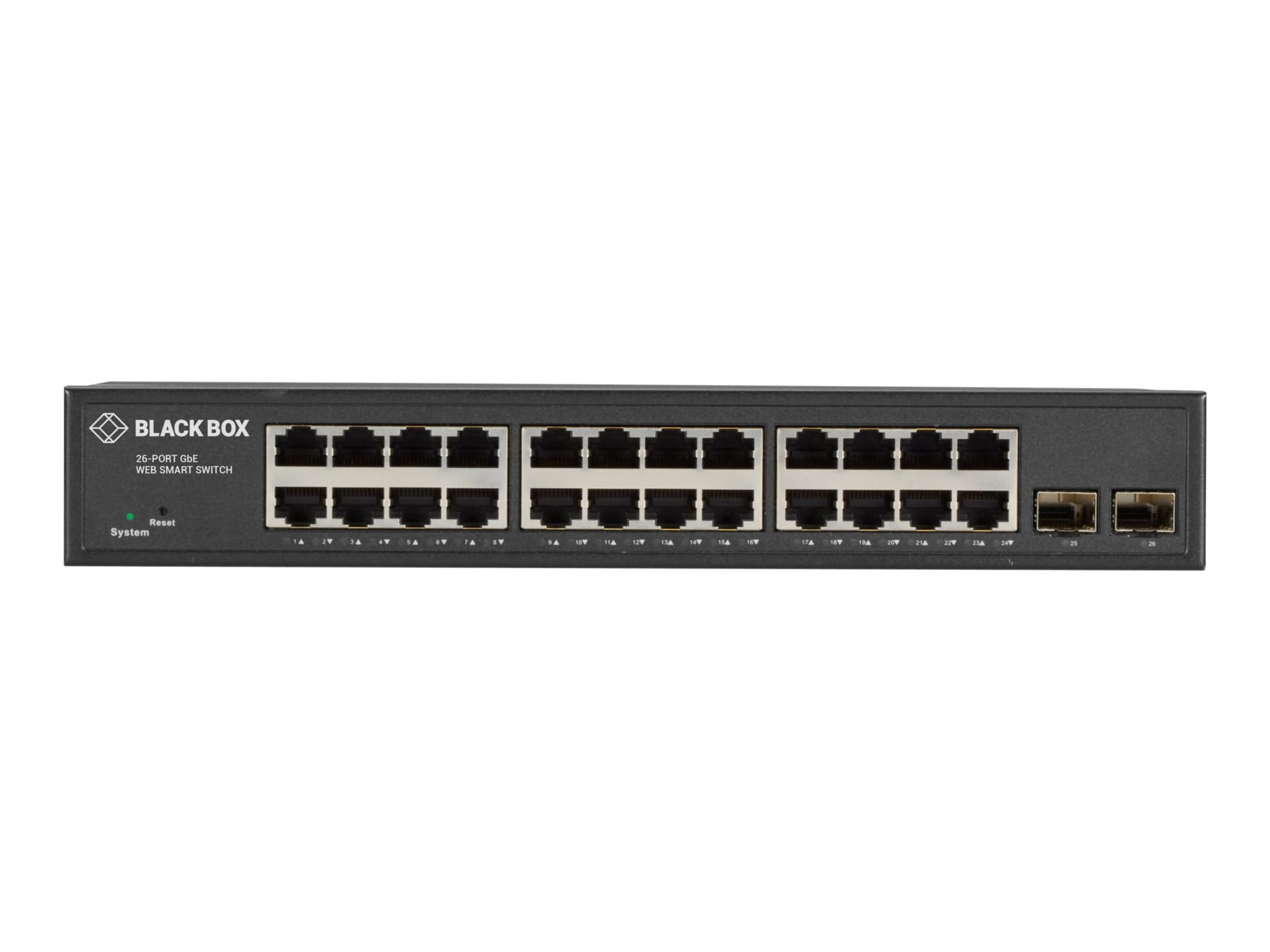 Black Box - switch - 26 ports - smart - rack-mountable - LGB2126A