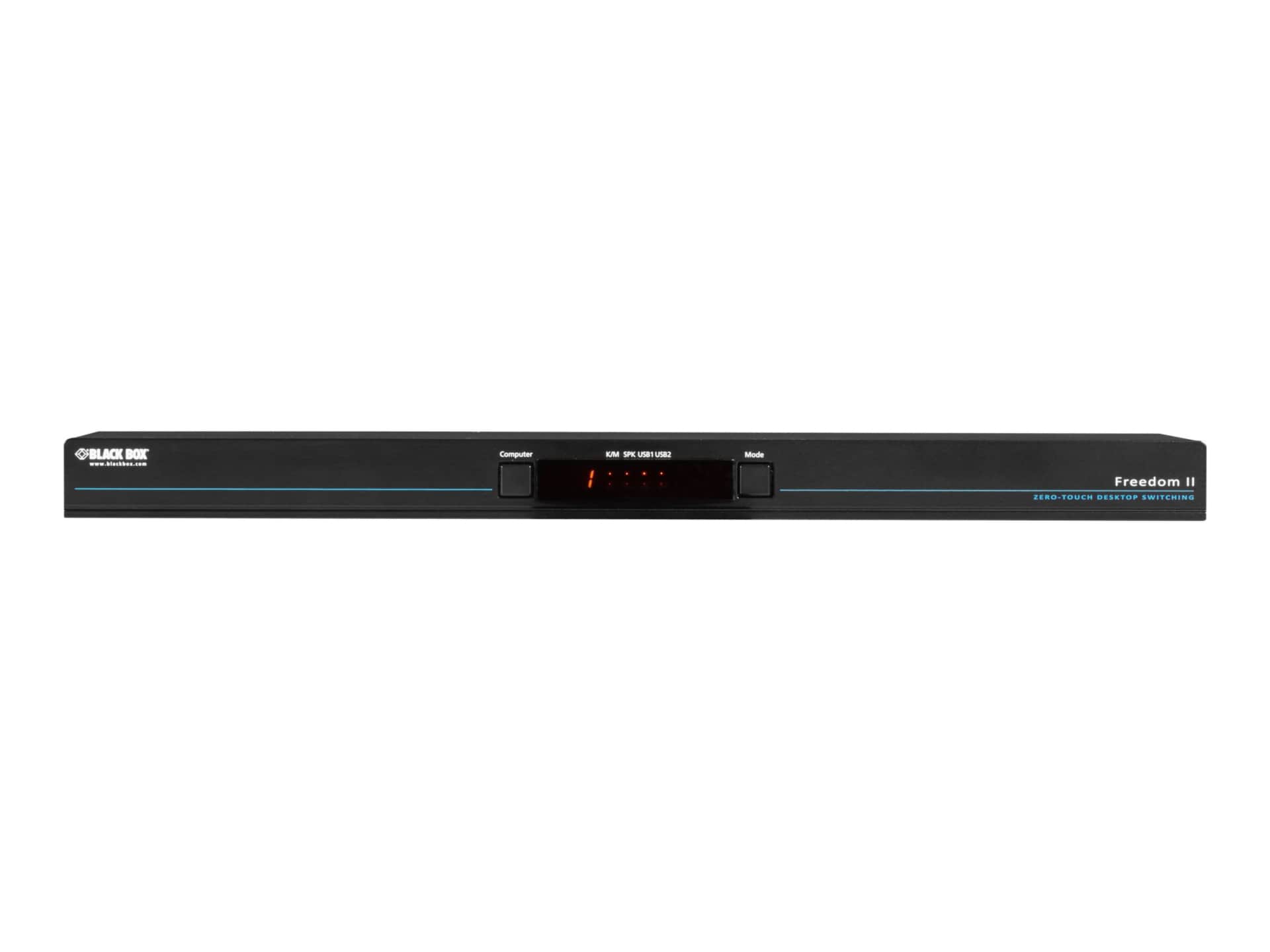 Black Box Freedom II 8-Port KM Switch - keyboard/mouse/USB/audio switch - 8 ports - TAA Compliant