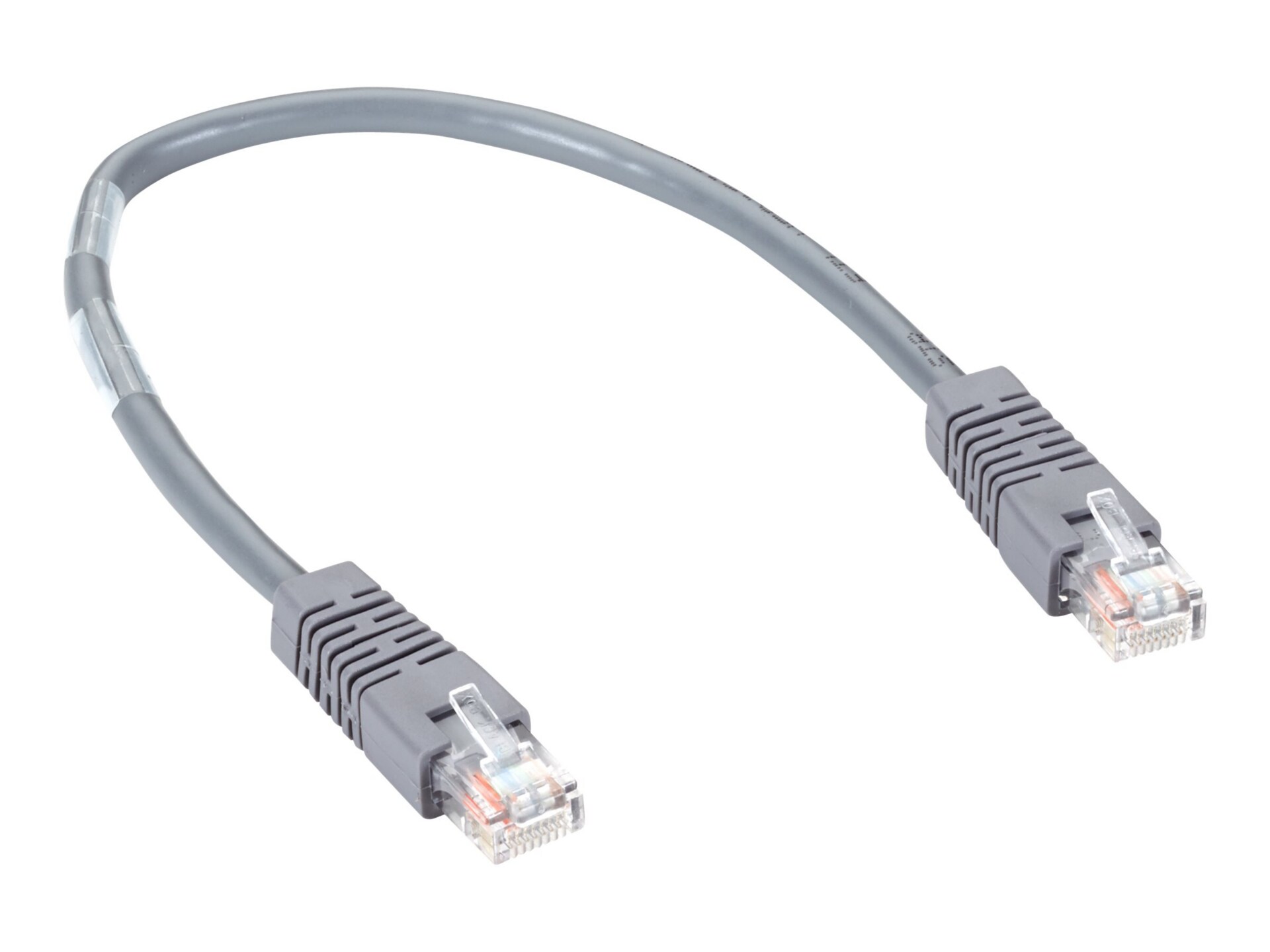 Black Box patch cable - 1 ft - gray