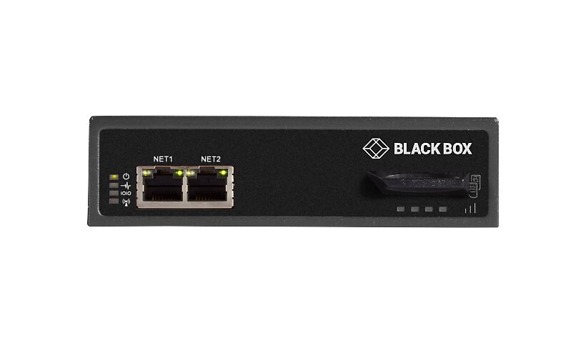 Black Box 4 Port Serial over IP Gigabit Console Server w 4G LTE Cell Modem