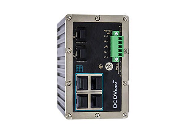 BCDVideo Rigid Networking Series BCD-RGD-402P-UMT - switch - 6 ports - unmanaged