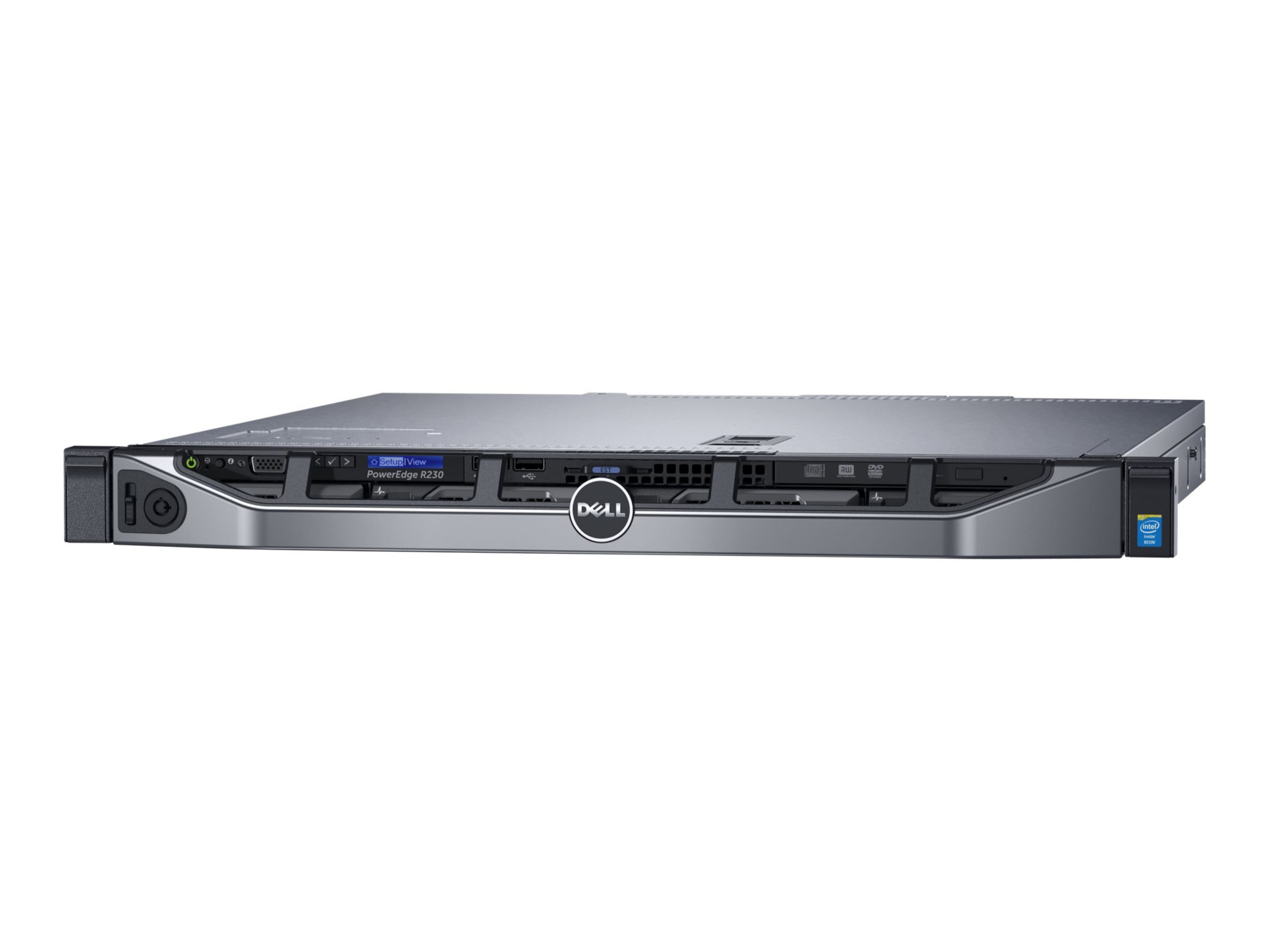 Dell PowerEdge R230 - rack-mountable - Xeon E3-1220V6 3 GHz - 8 GB - 1 TB