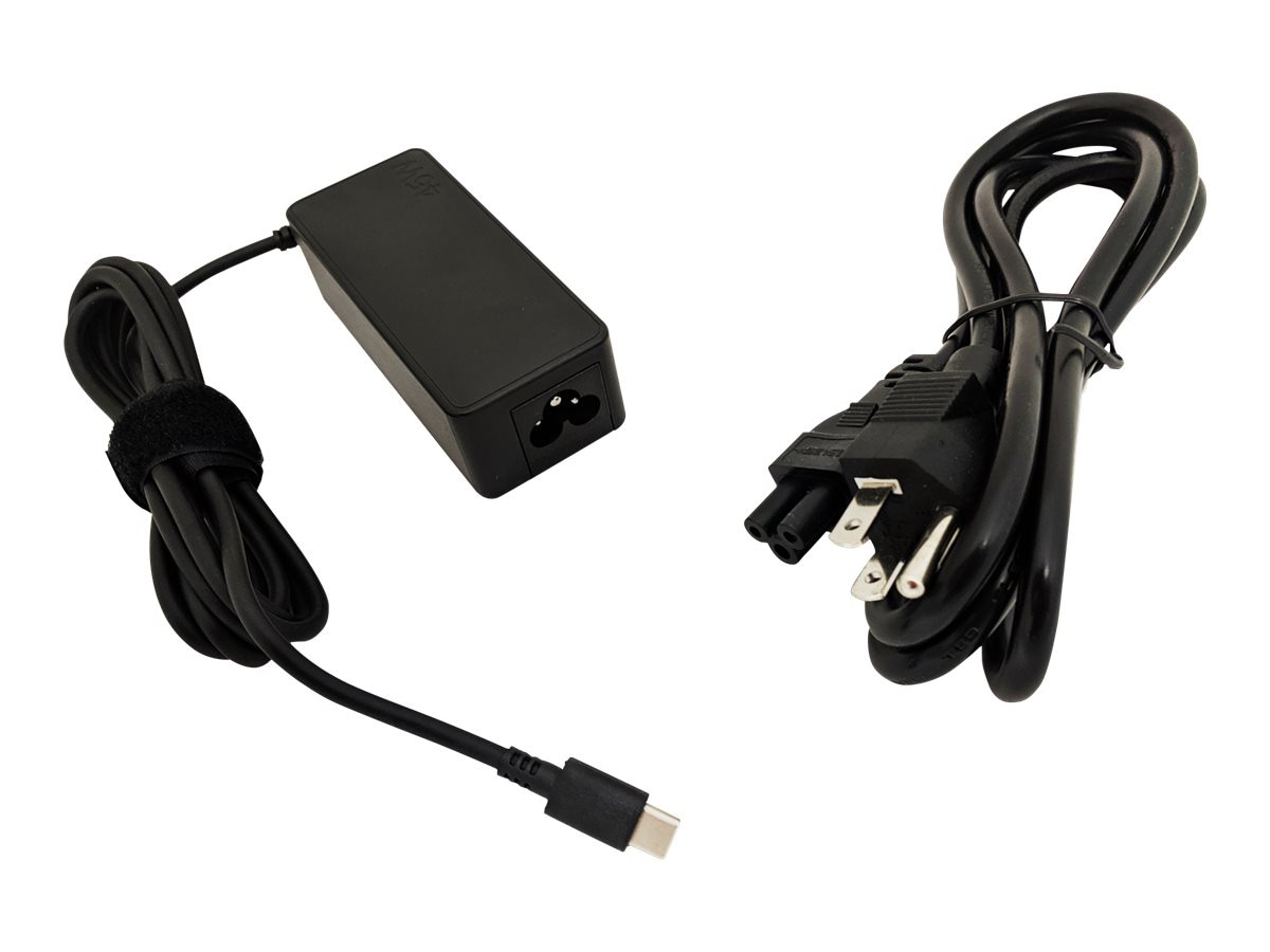 Total Micro USB-C Adapter, ThinkPad T470, T480, Chromebook 11e G4, G5 - 45W