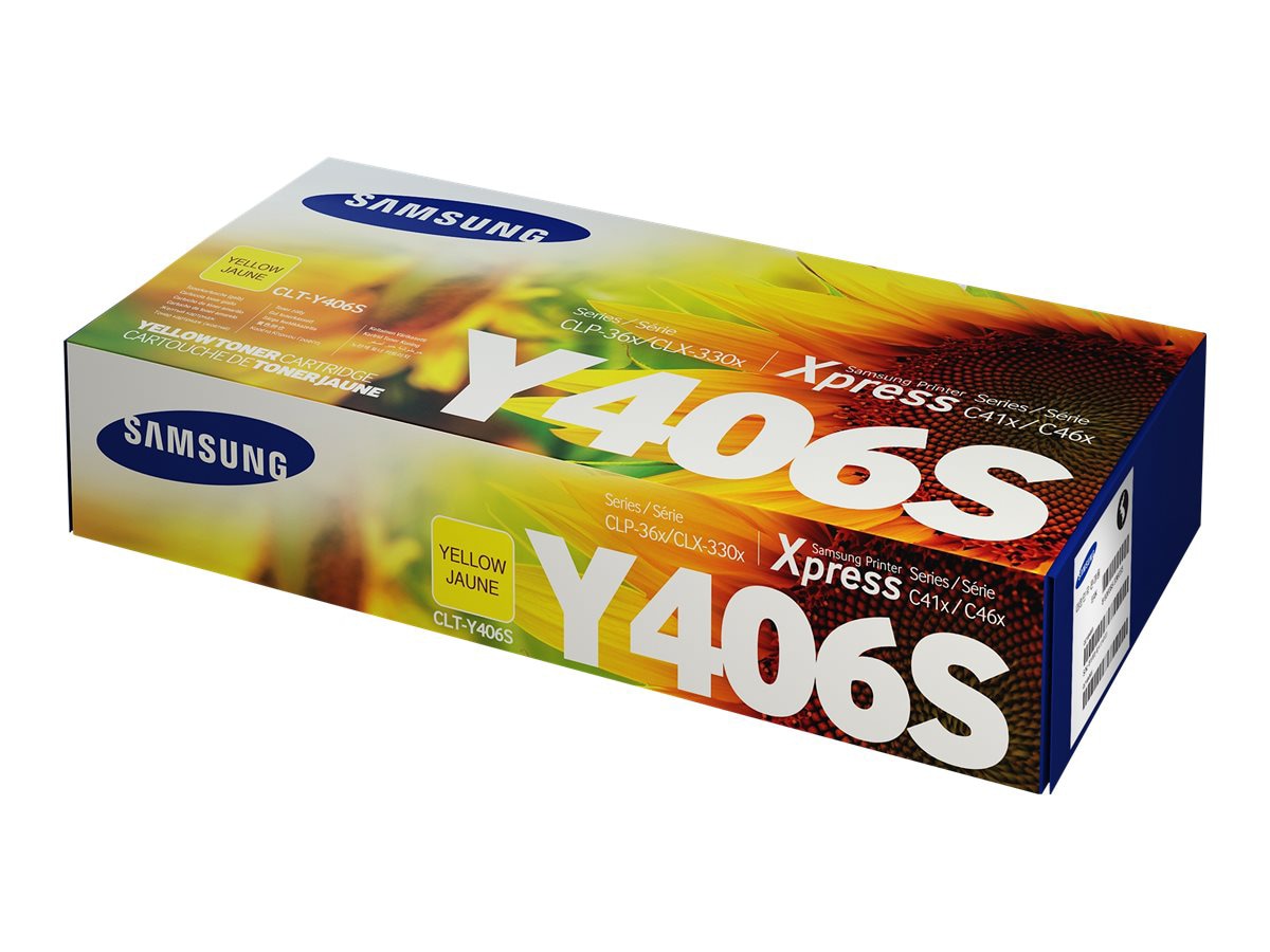 Samsung CLT-Y406S Laser Toner Cartridge - Yellow Pack