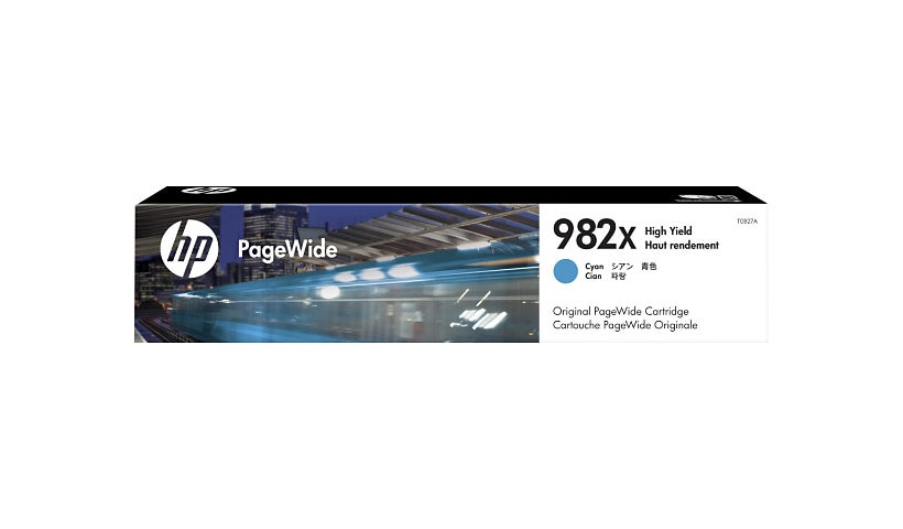 HP 982X - High Yield - cyan - original - PageWide - ink cartridge