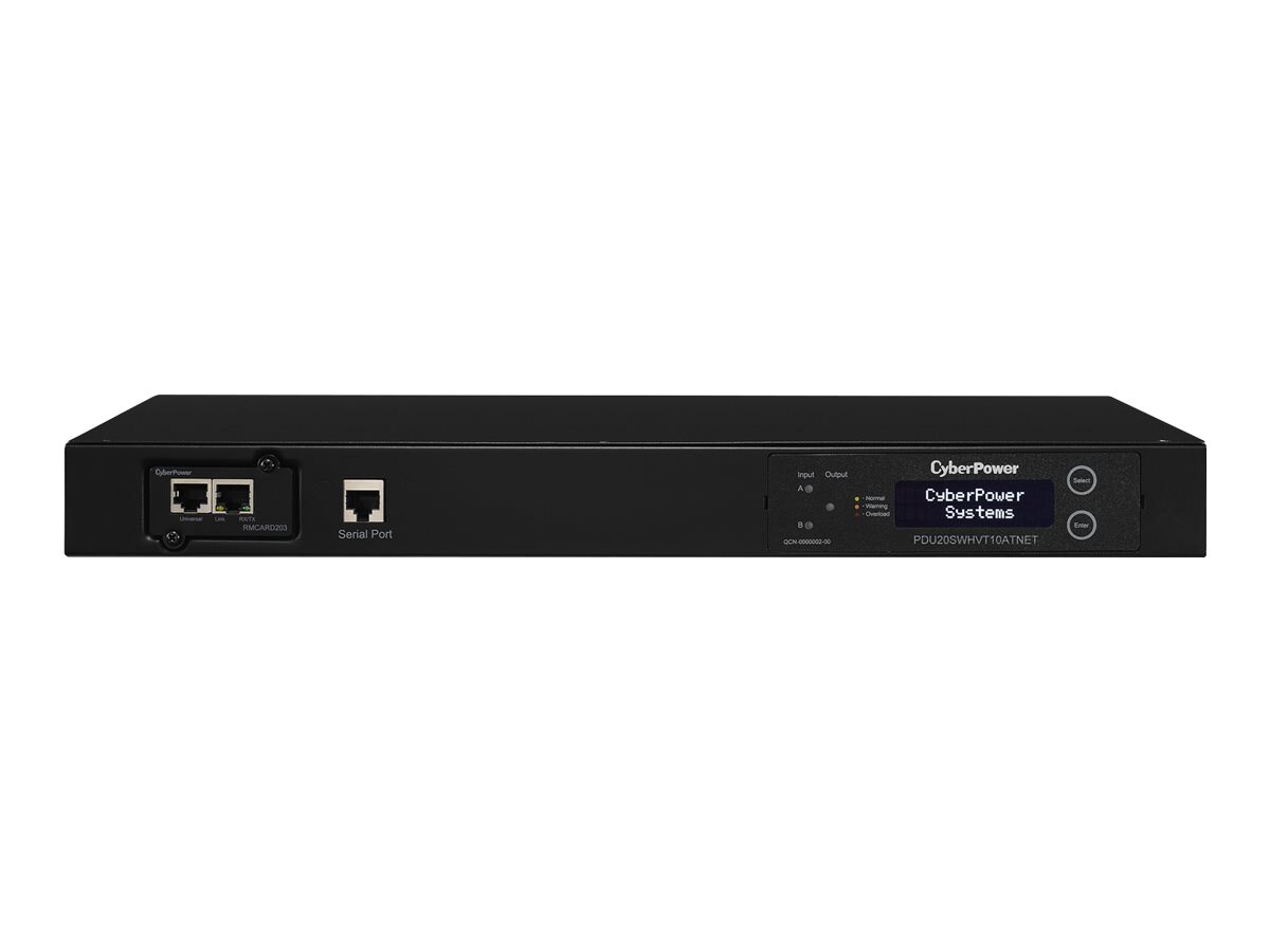 CyberPower Switched Series PDU20SWHVT10ATNET - power distribution unit