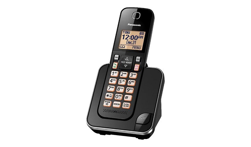 Panasonic KX-TGC350 - cordless phone with caller ID/call waiting - 3-way ca