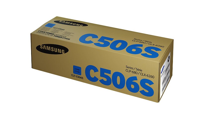 Samsung CLT-C506S - cyan - original - toner cartridge (SU051A)