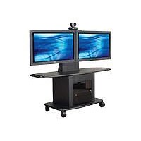 Avteq GMP Series 350L-TT2 - cart - for 2 LCD displays / video conference ca