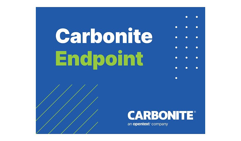 Carbonite Endpoint Protection Advanced Edition - subscription license (1 year) - 1 seat, unlimited GB