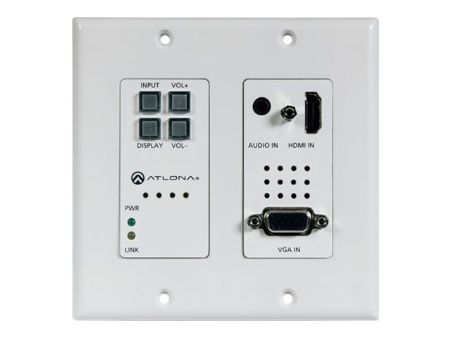 Atlona AT-HDVS-200-TX-WP (Transmitter Wall Plate) - video/audio extender - HDBaseT