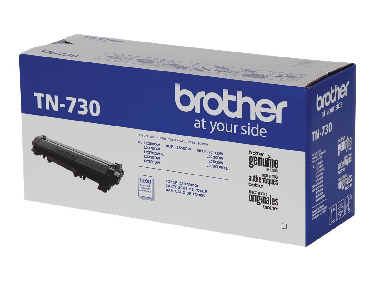 Brother Original TN730 Black Toner Cartridge for MFCL2750DW