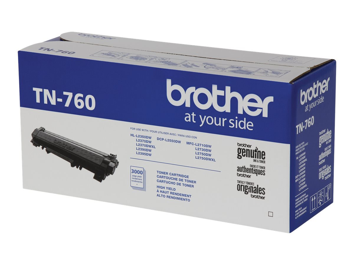 Brother TN760 - High Yield - black - original - toner cartridge
