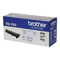 Brother TN760 - à rendement élevé - noir - original - cartouche de toner