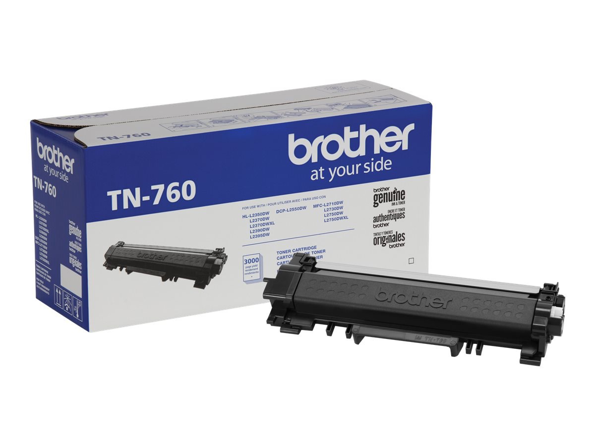Thumbnail 3 of 9 for Brother TN760 - High Yield - black - original - toner cartridge