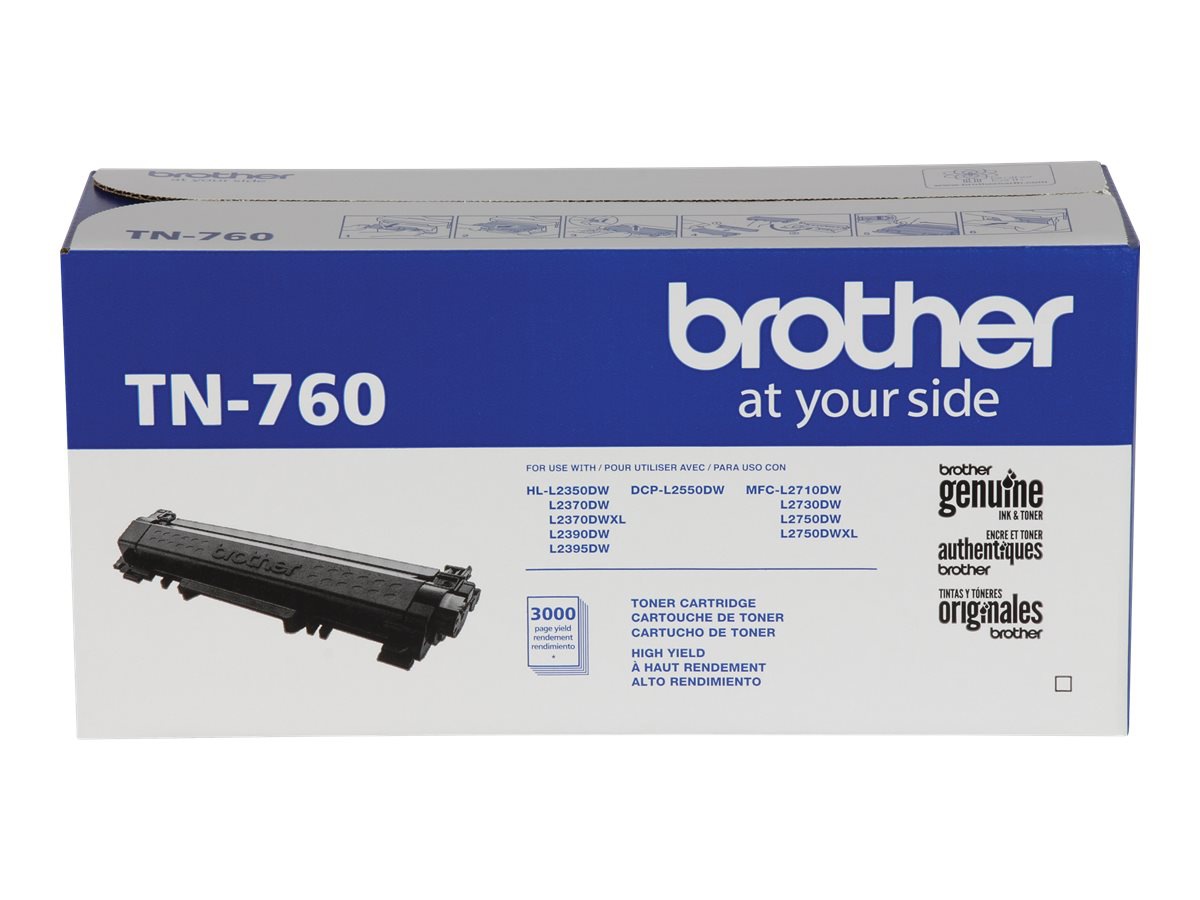 Thumbnail 4 of 9 for Brother TN760 - High Yield - black - original - toner cartridge