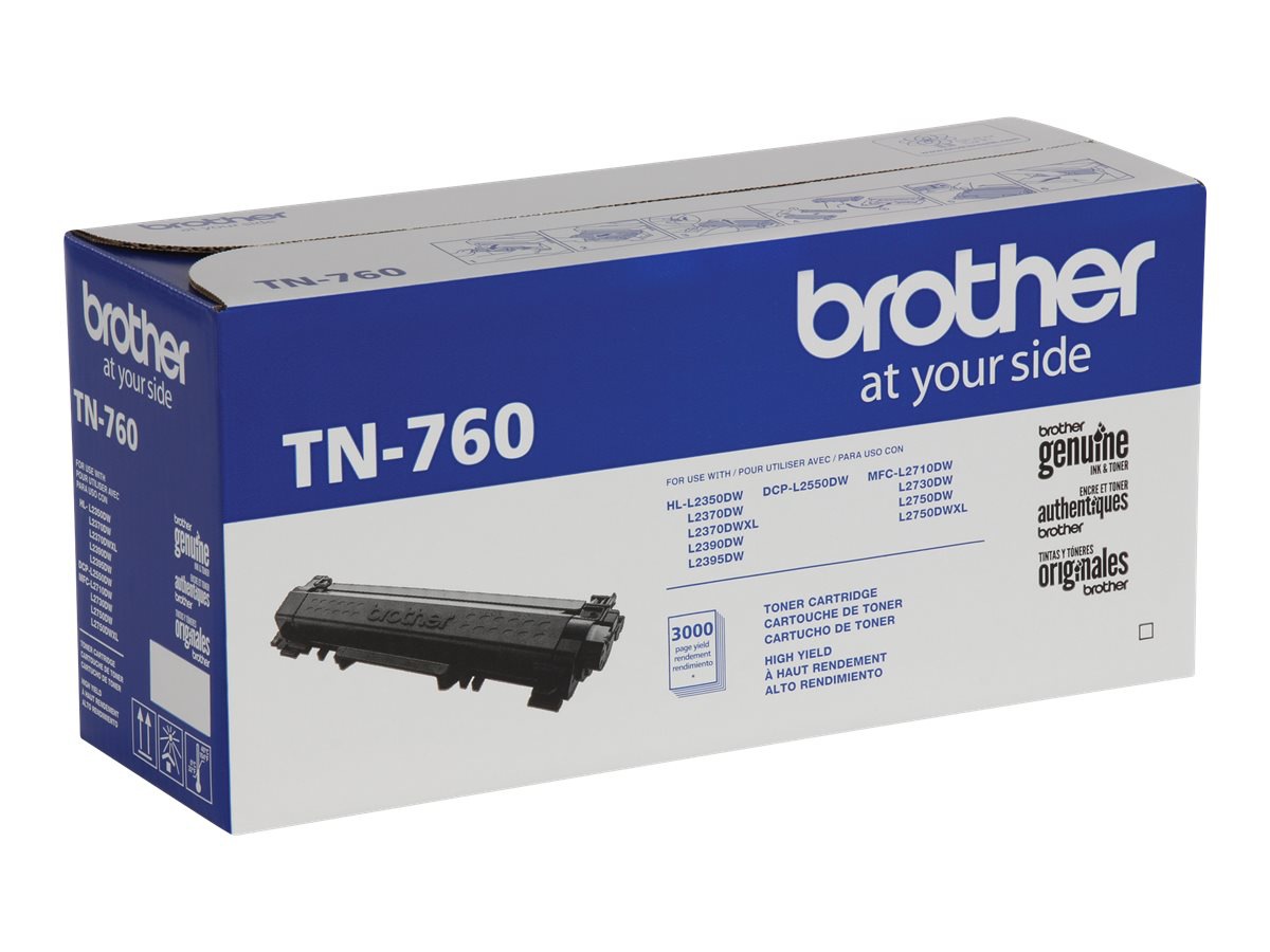 Thumbnail 6 of 9 for Brother TN760 - High Yield - black - original - toner cartridge