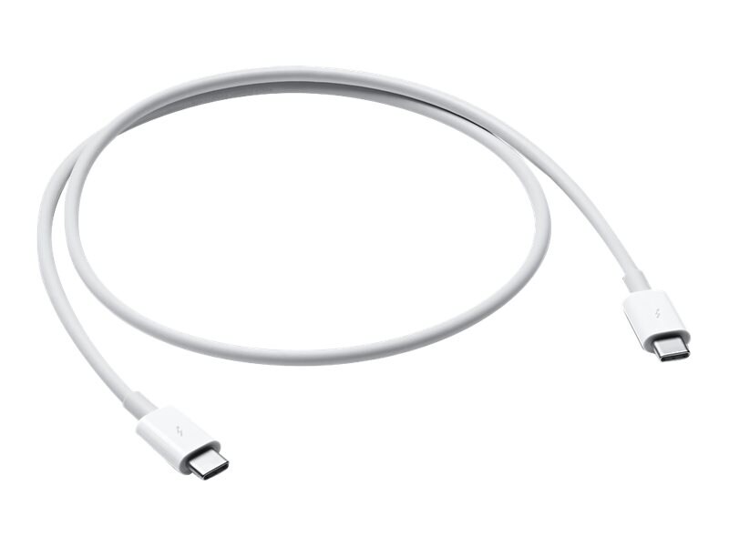 Apple - Thunderbolt cable - 24 pin to pin USB-C - 2.6 ft - MQ4H2AM/A - Audio & Video Cables -