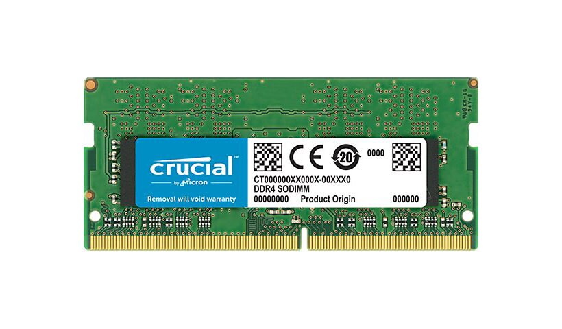 Crucial - DDR4 - module - 4 GB - SO-DIMM 260-pin - 2400 MHz / PC4-19200 - unbuffered