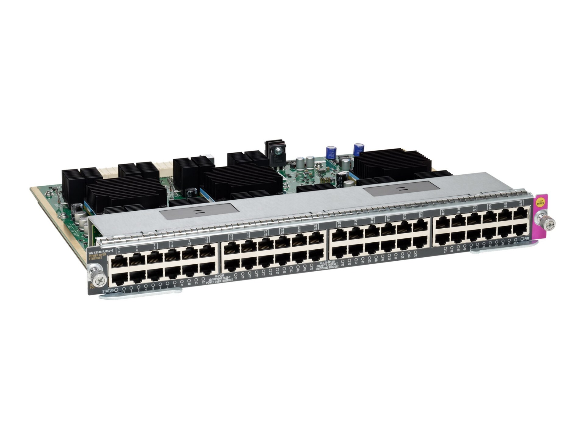 Cisco Line Card E-Series - switch - 48 ports - plug-in module
